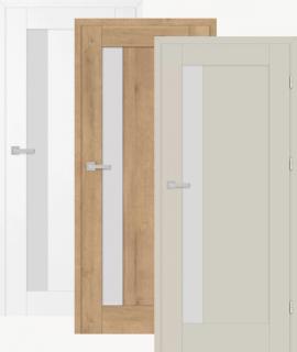 Modelová rada Frézia – moderné interiérové dvere s presklením.