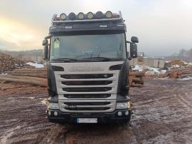 Лісовоз Scania R450 |  Транспортна і маніпуляційна техніка | Деревообробні механізми | Tartak Drewbud